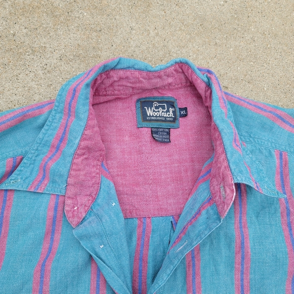 WOOLRICH Vintage Short Sleeve Button Up Size XL - Picture 2 of 4